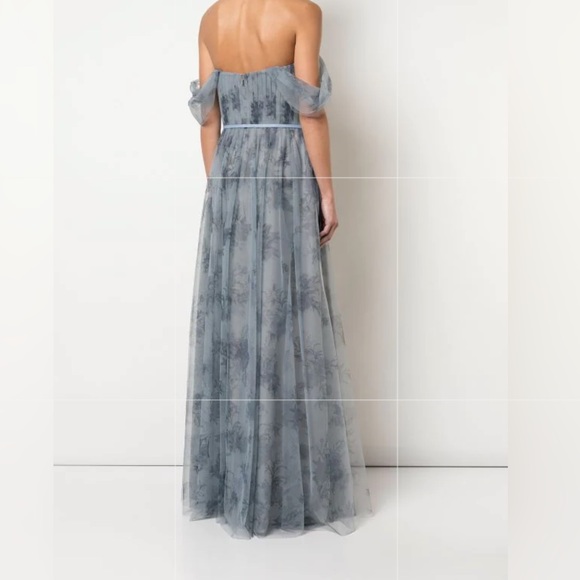 Marchesa Notte Bridesmaids tulle draped bridesmaid gown - Picture 2 of 4